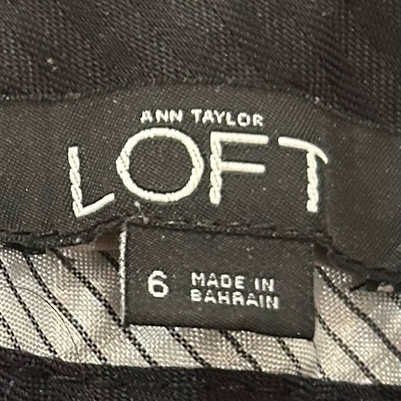 LOFT Black Marisa Trouser Boot Cut Pants Size 6 Style 347472 - Picture 14 of 14